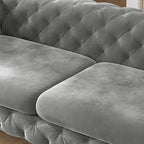 Aosta Canapé et Sofa Chesterfield en Velours Tufté pour Salon