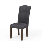 Chaises d'appoint Kerg en tissu de lin rustique