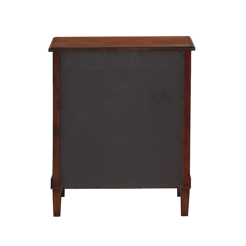 Table de chevet Canfield Brown à 3 tiroirs