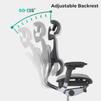 Chaise de bureau à dossier haut OdinLake, chaise d'ordinateur de bureau à domicile sans repose-pieds