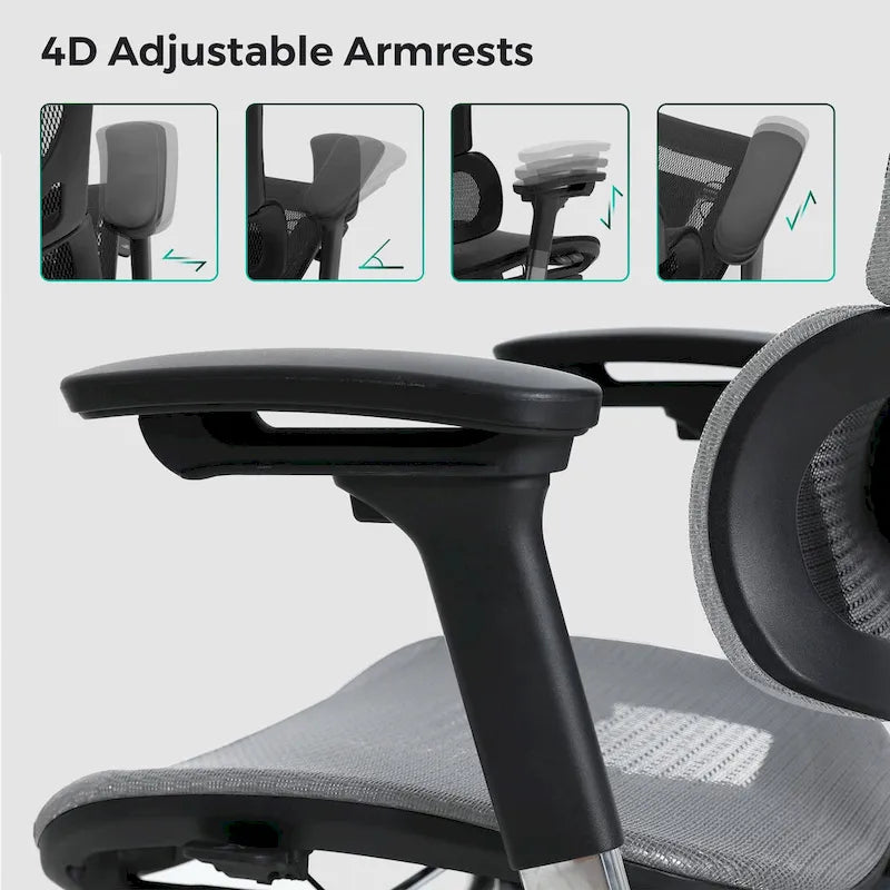Chaise de bureau à dossier haut OdinLake, chaise d'ordinateur de bureau à domicile sans repose-pieds