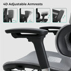 Chaise de bureau à dossier haut OdinLake, chaise d'ordinateur de bureau à domicile sans repose-pieds