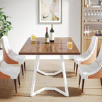 Table de salle à manger rectangulaire, petite table de cuisine de 55 pouces