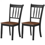 2 Chaises de salle à manger en bois massif Whitesburg à dossier à barreaux - 18 x 21 x 38,5 (L x P x H)