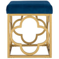 Pouffe carré en velours Madisen Moroccan Glam