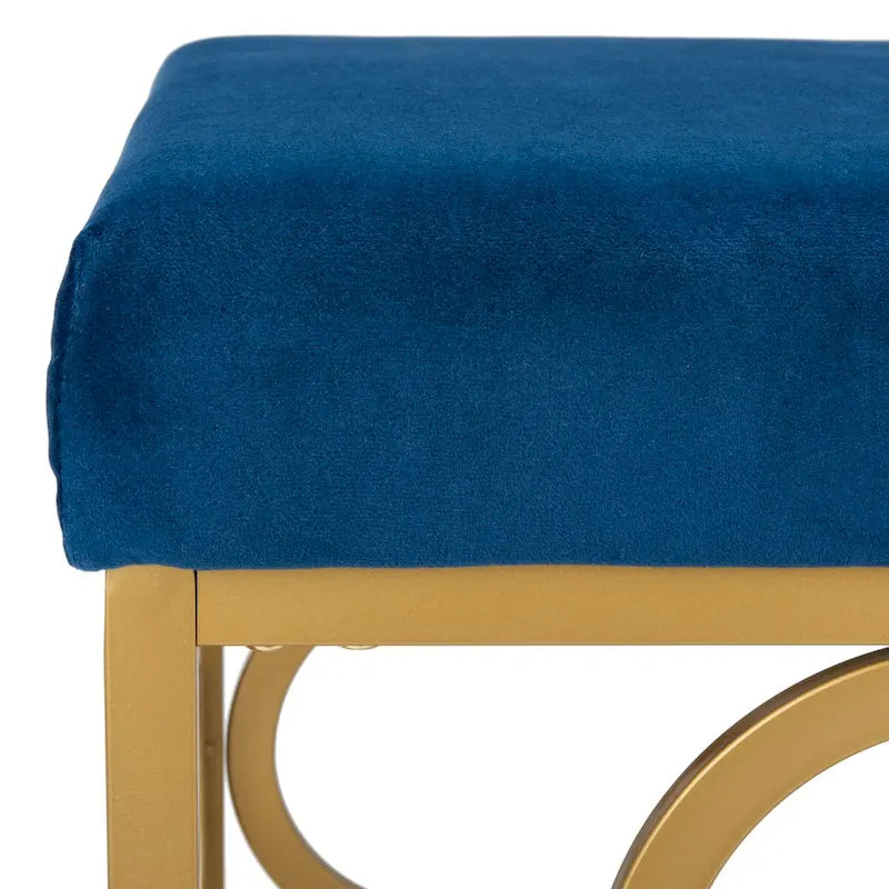 Pouffe carré en velours Madisen Moroccan Glam