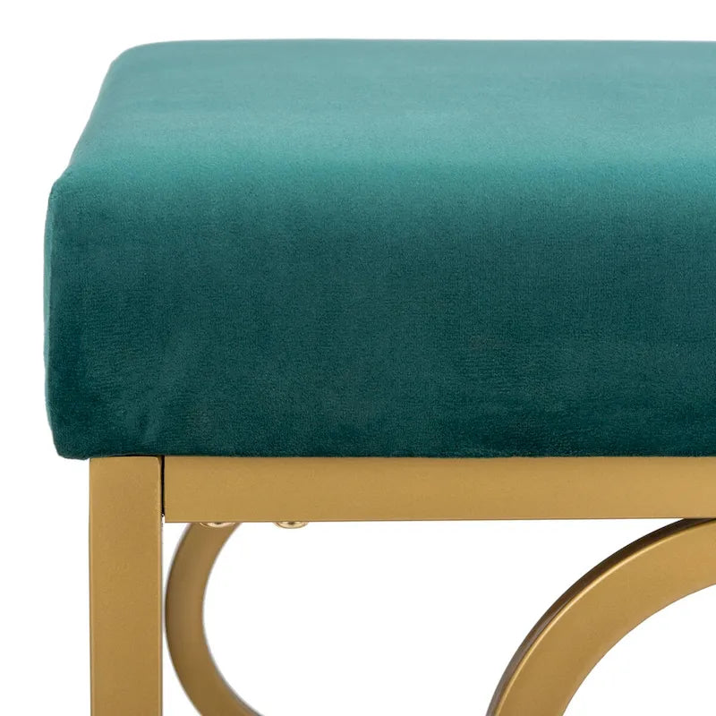Pouffe carré en velours Madisen Moroccan Glam