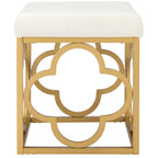 Pouffe carré en velours Madisen Moroccan Glam