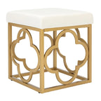 Pouffe carré en velours Madisen Moroccan Glam