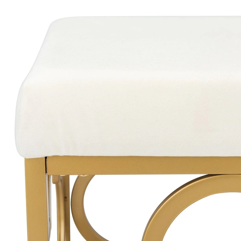 Pouffe carré en velours Madisen Moroccan Glam