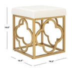 Pouffe carré en velours Madisen Moroccan Glam