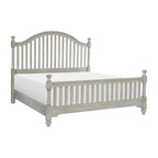 Chambre gris clair 6 pièces ensemble lit tables de chevet commode miroir chiffonnier