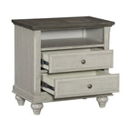 Chambre gris clair 6 pièces ensemble lit tables de chevet commode miroir chiffonnier