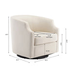 Fauteuil club pivotant et à bascule pour salon