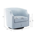 Fauteuil club pivotant et à bascule pour salon
