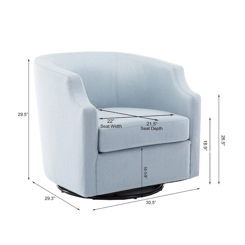 Fauteuil club pivotant et à bascule pour salon