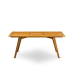 Table basse moderne avec plateau rectangulaire et 4 pieds en bois – Finition huilée naturelle