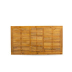 Table basse moderne avec plateau rectangulaire et 4 pieds en bois – Finition huilée naturelle