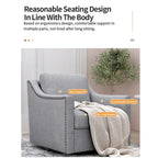 Fauteuils pivotants d'appoint pour salon, fauteuils baquets à 360 degrés, fauteuils avec accoudoirs pour chambre et salon, fauteuil de chambre