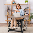 Table d'appoint réglable en forme de C pour ordinateur portable, table de chevet