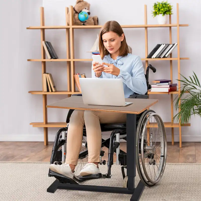 Table d'appoint réglable en forme de C pour ordinateur portable, table de chevet