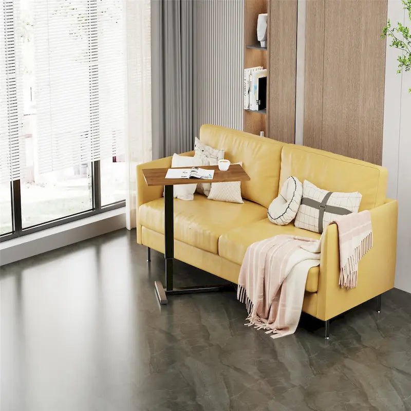 Table d'appoint réglable en forme de C pour ordinateur portable, table de chevet