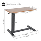 Table d'appoint réglable en forme de C pour ordinateur portable, table de chevet