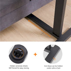 Table d'appoint réglable en forme de C pour ordinateur portable, table de chevet