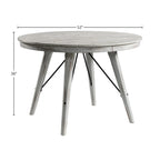 Table de comptoir rustique moderne, ronde de 52 po