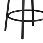 Ensemble table de bar de cuisine avec tabourets ronds en similicuir
