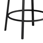 Ensemble table de bar de cuisine avec tabourets ronds en similicuir