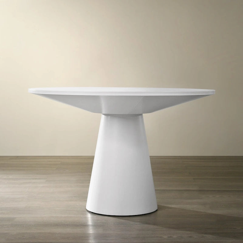 Ensemble de salle à manger Roundhill Rocco 5 pièces 48, table à pied central ronde avec 4 chaises