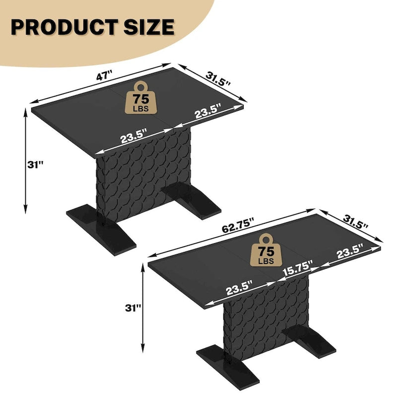Table basse extensible