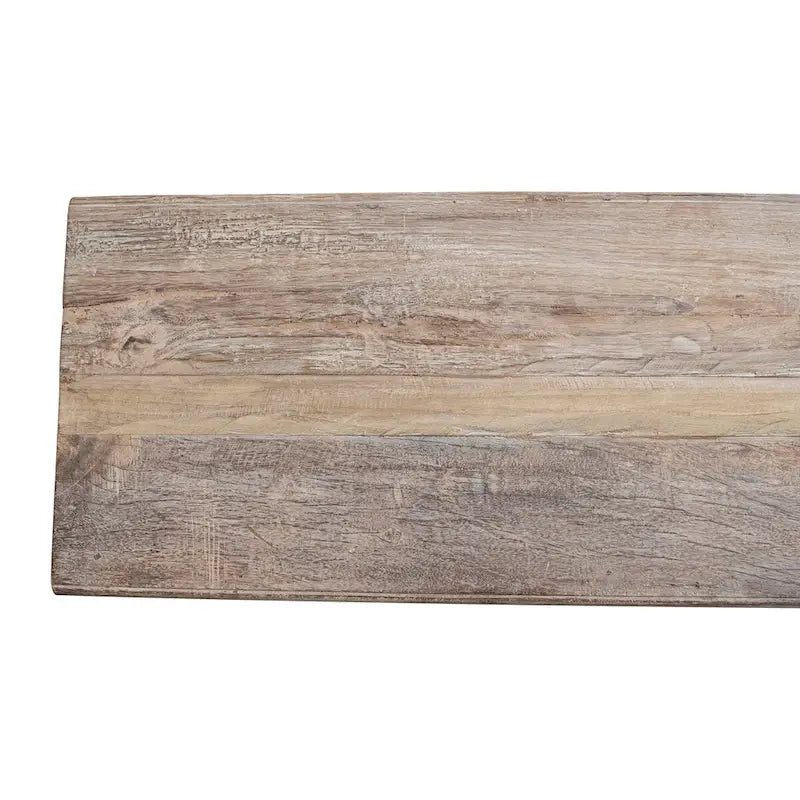 Console en bois recyclé avec finition blanchie vieillie - 72,0L x 13,0l x 32,0H