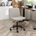 Chaise de bureau pivotante en tissu Masar