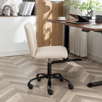 Chaise de bureau pivotante en tissu Masar