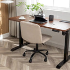 Chaise de bureau pivotante en tissu Masar