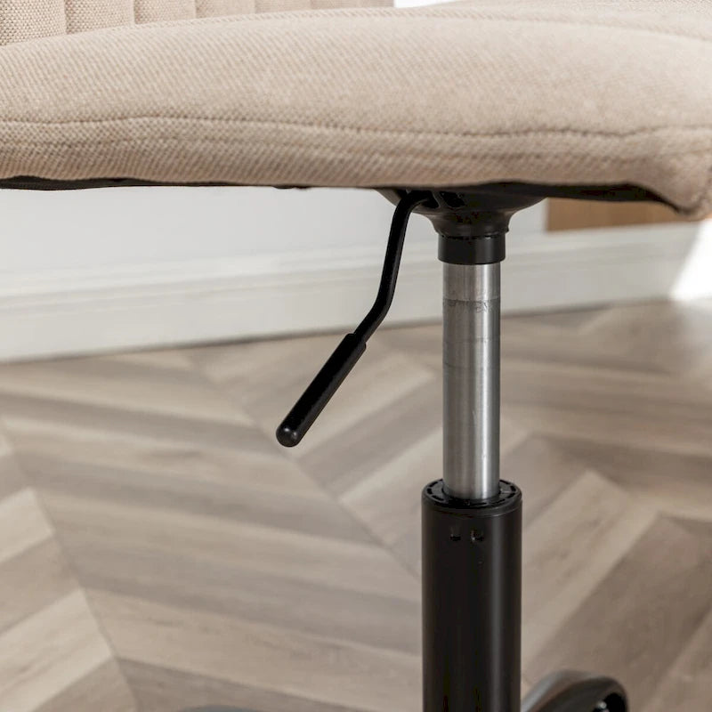 Chaise de bureau pivotante en tissu Masar