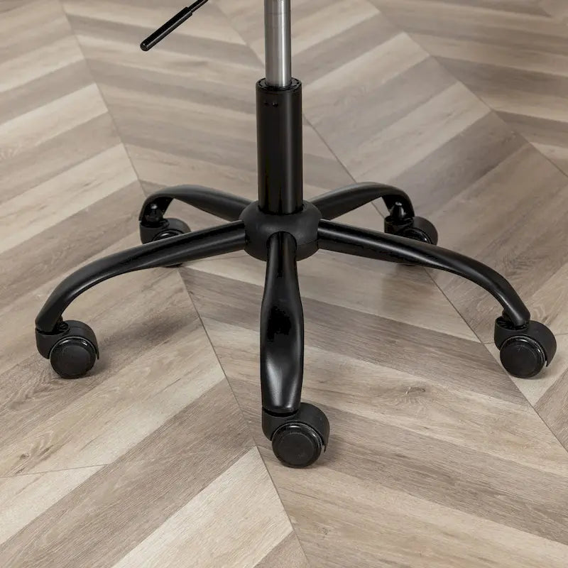 Chaise de bureau pivotante en tissu Masar