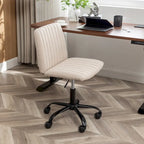 Chaise de bureau pivotante en tissu Masar