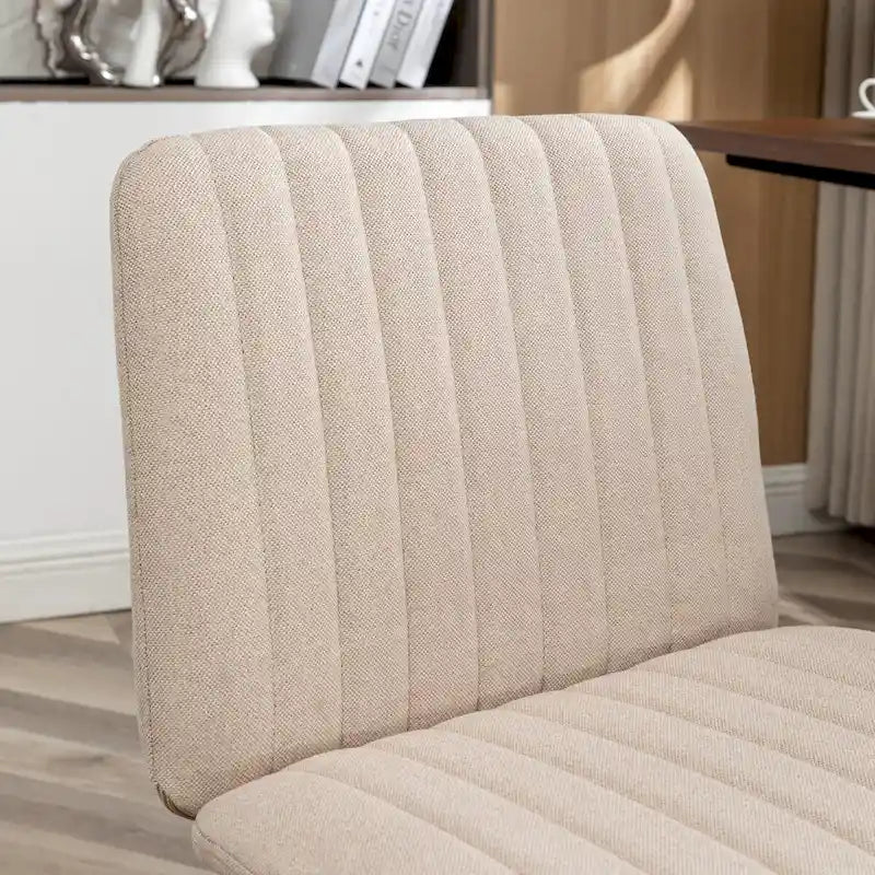 Chaise de bureau pivotante en tissu Masar