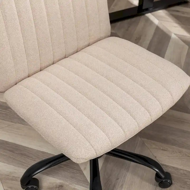 Chaise de bureau pivotante en tissu Masar