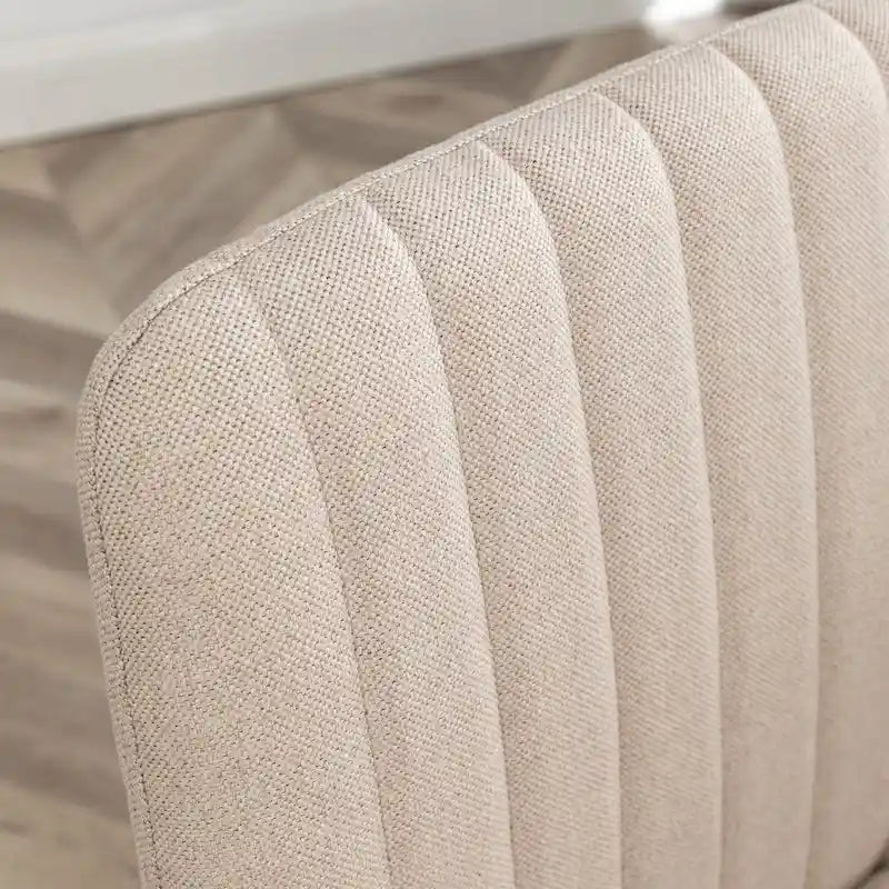 Chaise de bureau pivotante en tissu Masar