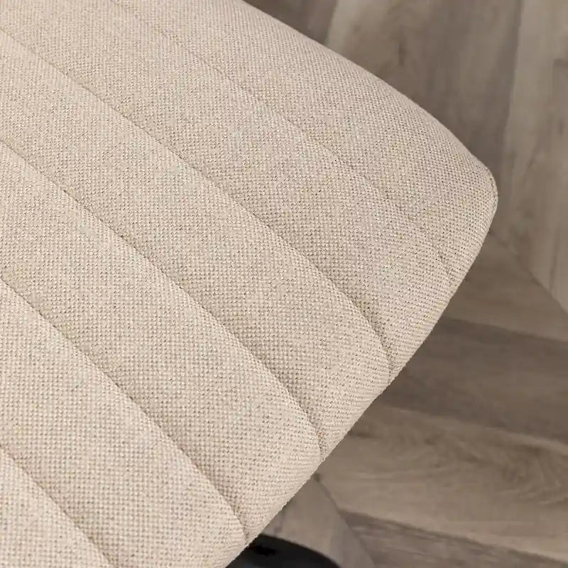 Chaise de bureau pivotante en tissu Masar