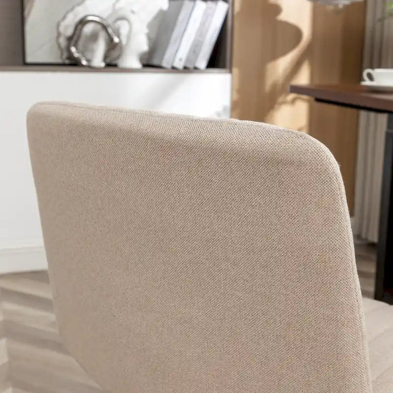 Chaise de bureau pivotante en tissu Masar