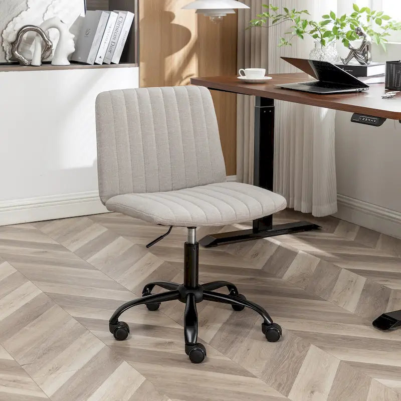 Chaise de bureau pivotante en tissu Masar