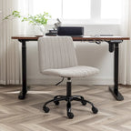 Chaise de bureau pivotante en tissu Masar