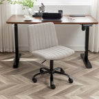 Chaise de bureau pivotante en tissu Masar