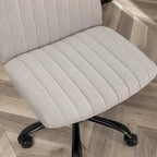 Chaise de bureau pivotante en tissu Masar