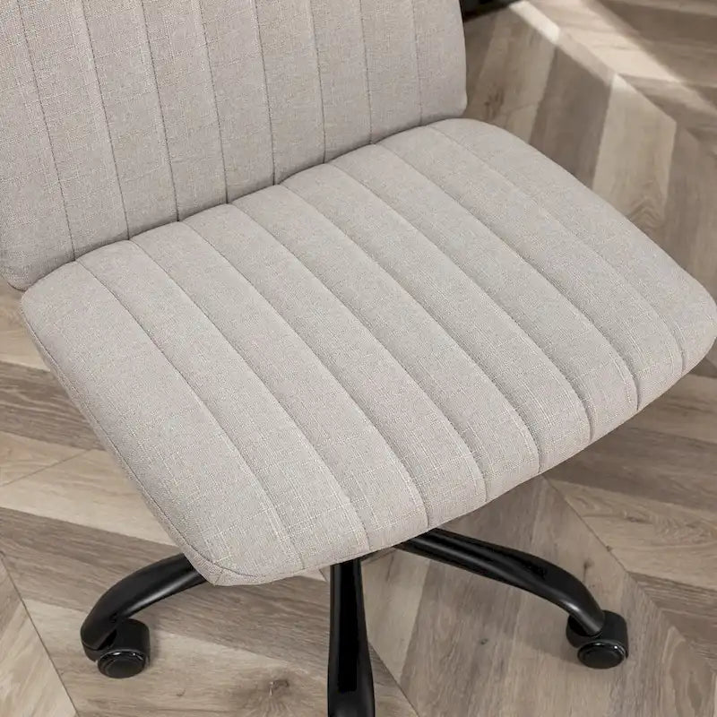 Chaise de bureau pivotante en tissu Masar